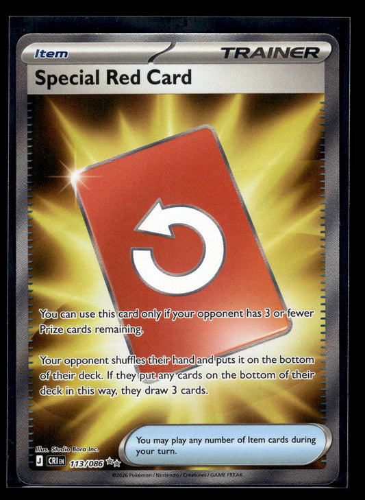 Special Red Card #113/086 Chaos Rising NM