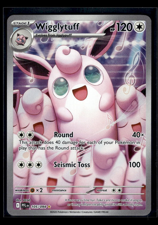 Wigglytuff #105/094 Phantasmal Flames LP