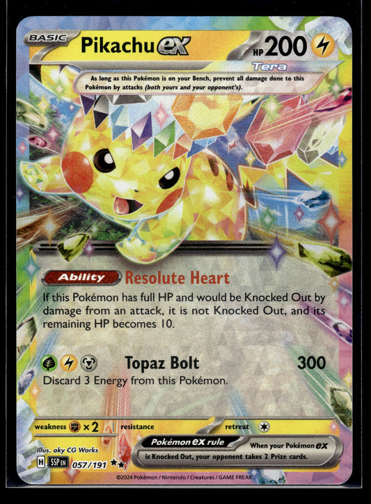 Pikachu ex #057/191 Surging Sparks VLP
