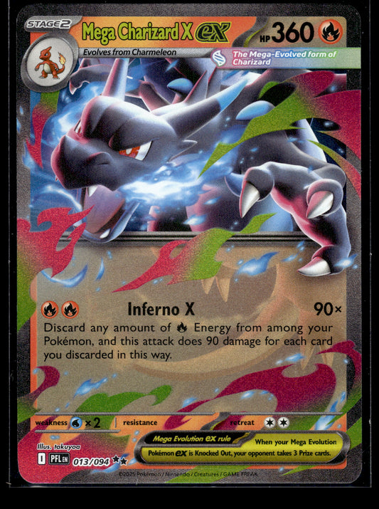 Mega Charizard X ex #013/094 Phantasmal Flames VLP