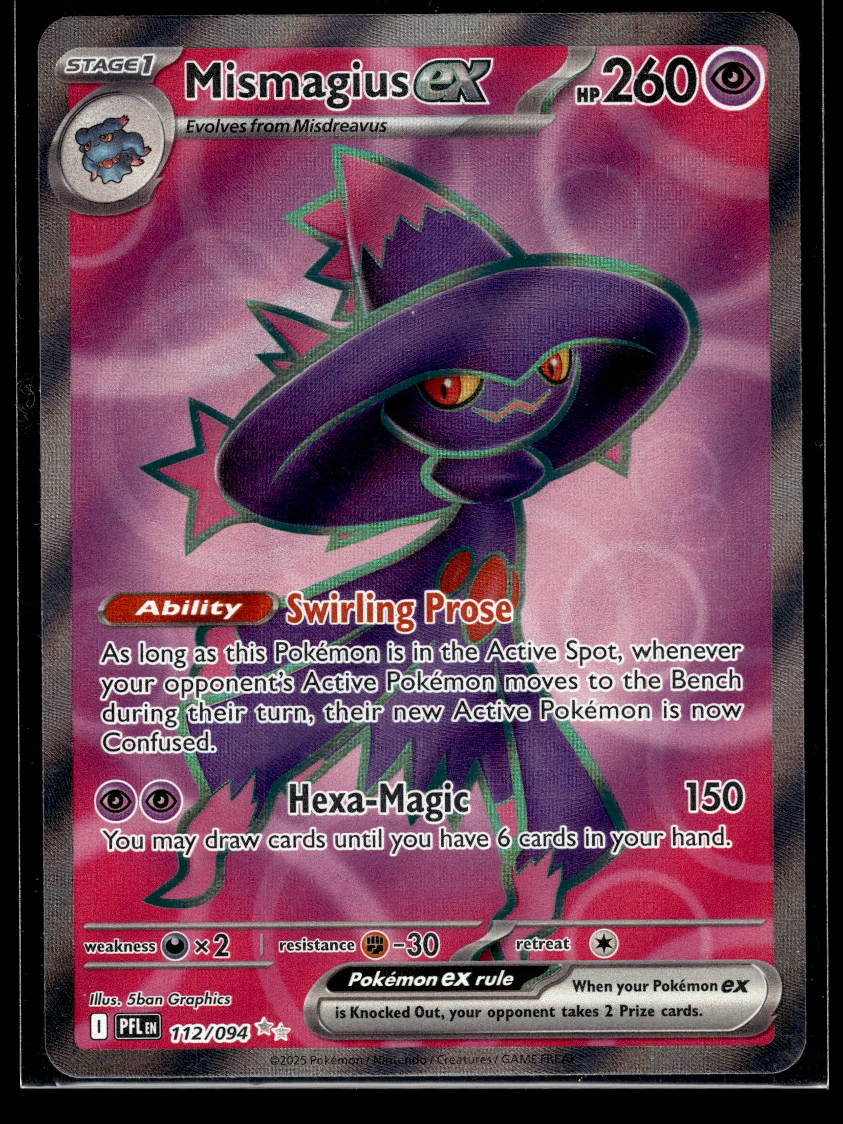 Mismagius ex #112/094 Phantasmal Flames VLP