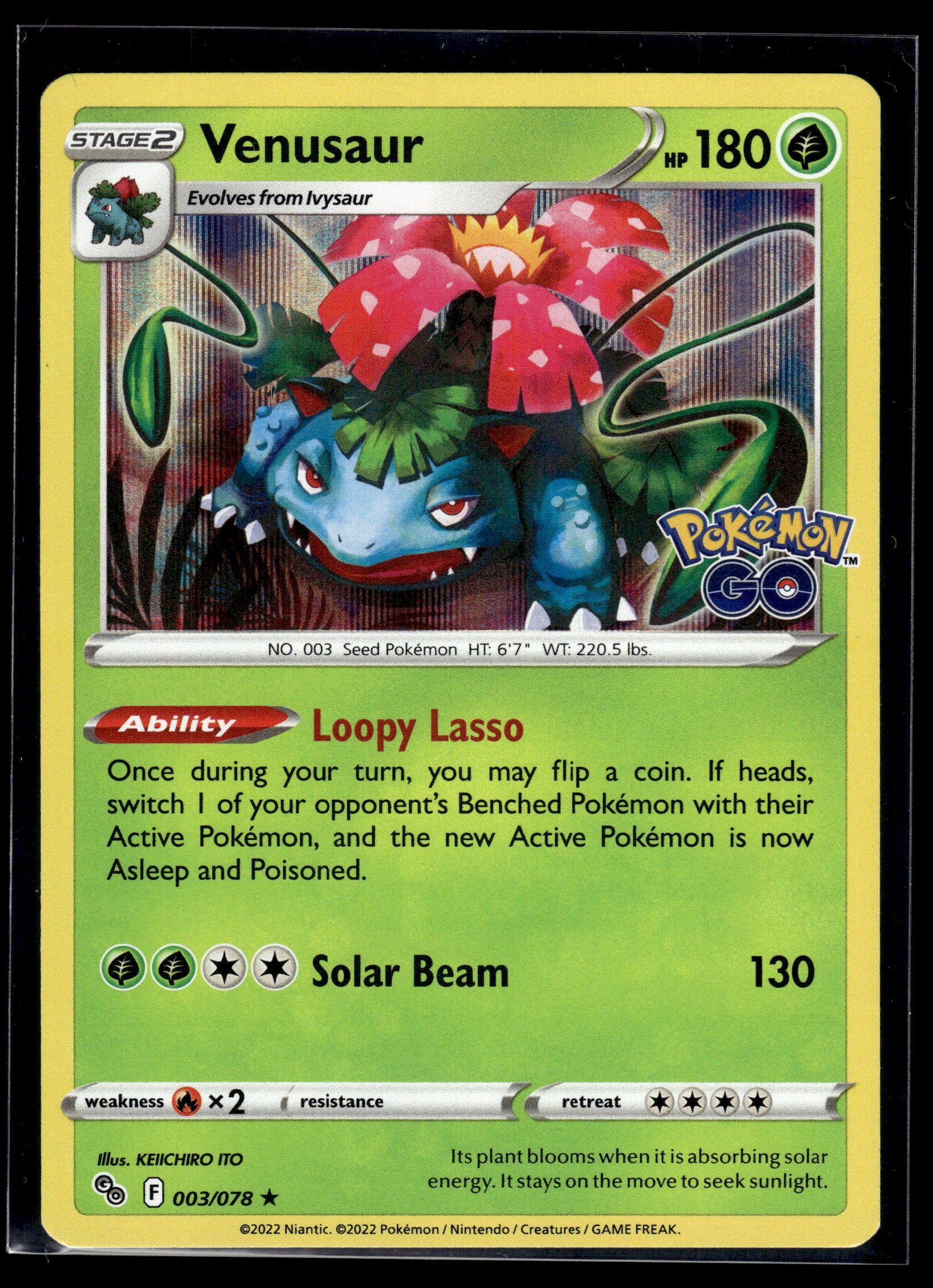 Venusaur #003/078 Pokemon GO LP