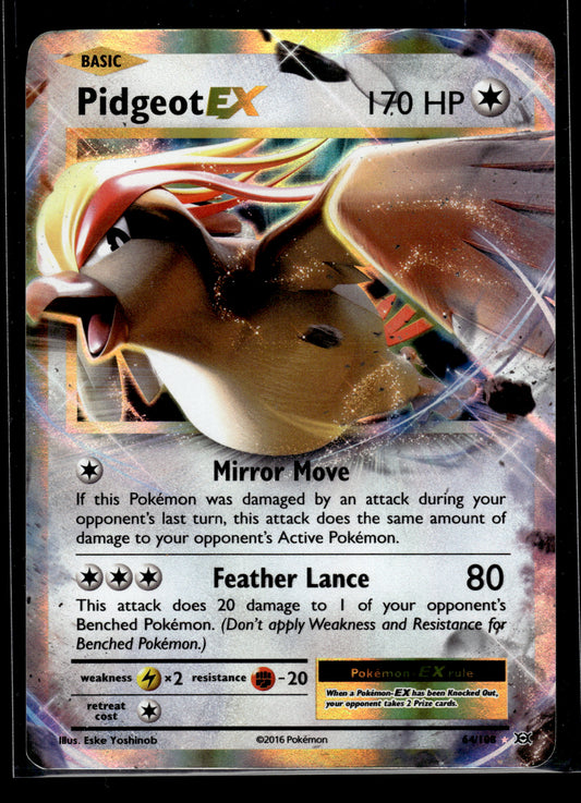 Pidgeot EX #64/108 Evolutions LP