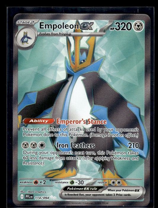 Empoleon ex #114/094 Phantasmal Flames NM