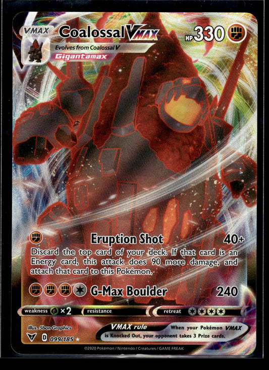 Coalossal VMAX #099/185 Vivid Voltage VLP