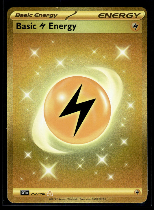 Basic Lightning Energy #257/198 Scarlet & Violet Base Set LP