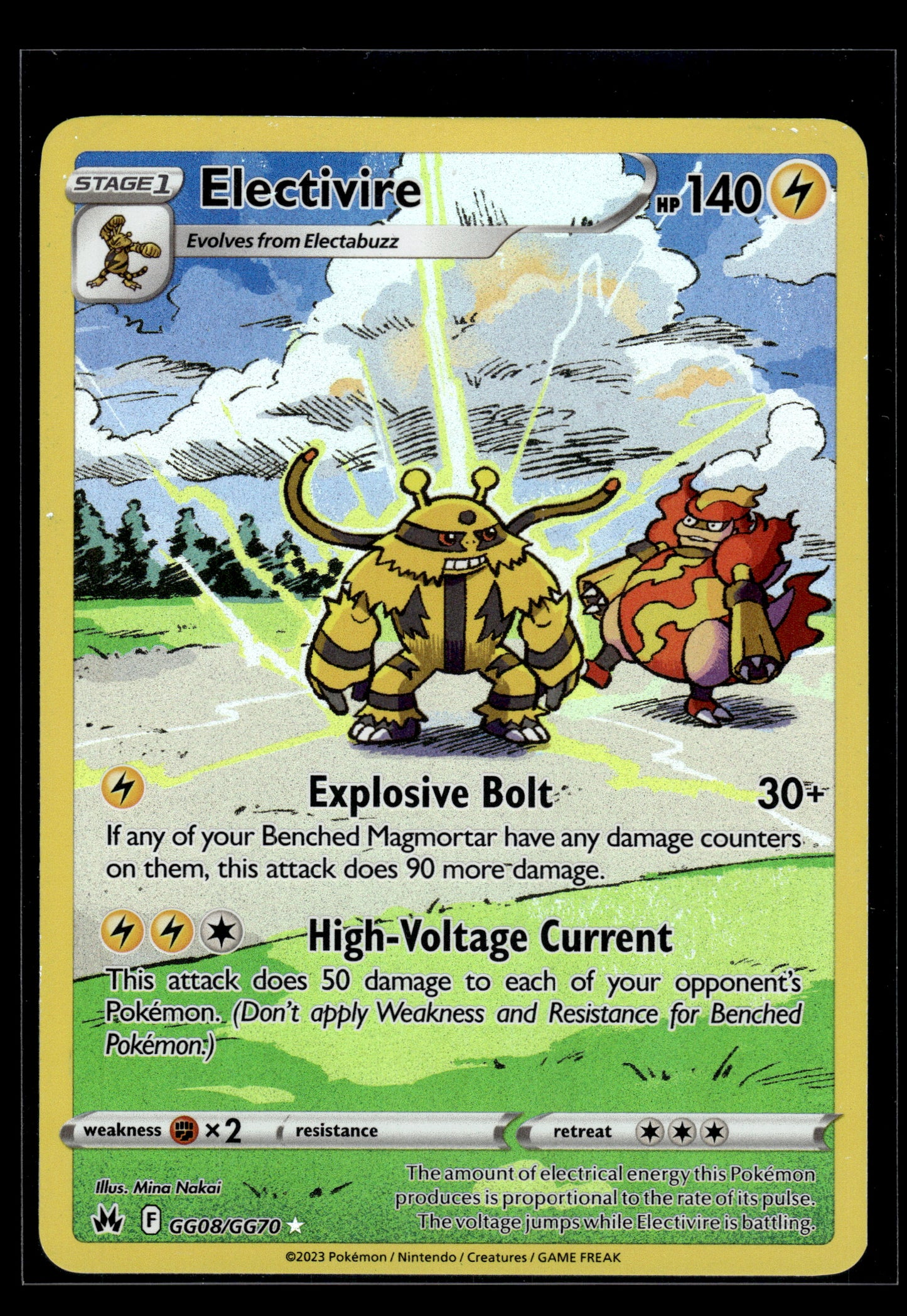 Electivire #GG08/GG70 Crown Zenith: Galarian Gallery LP