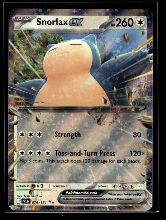 Snorlax ex #076/131 Prismatic Evolutions VLP