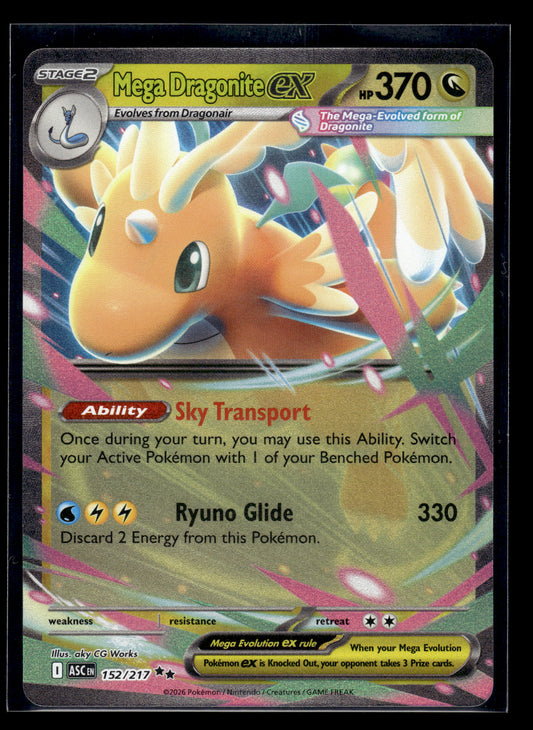 Mega Dragonite ex #152/217 Ascended Heroes NM
