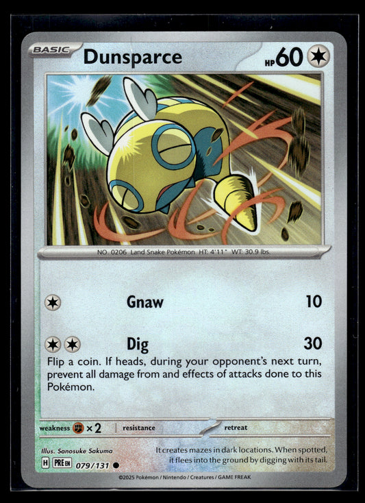 Dunsparce (Master Ball Pattern) #079/131 Prismatic Evolutions VLP