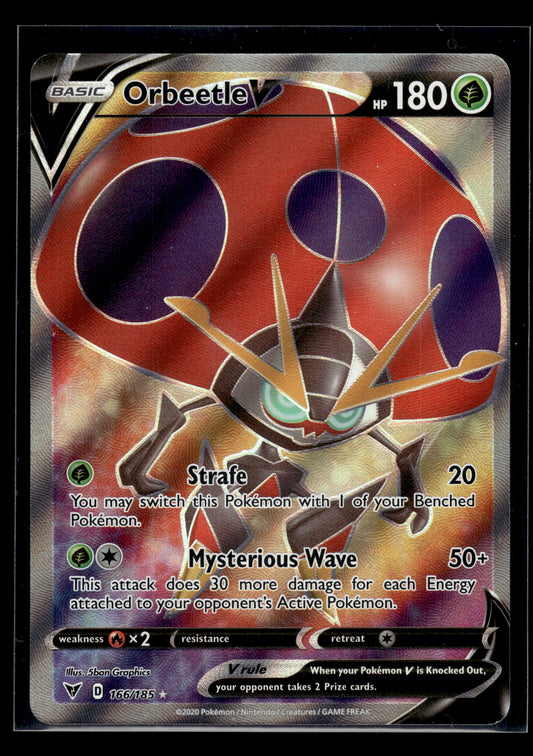 Orbeetle V (Full Art) #166/185 Vivid Voltage MP