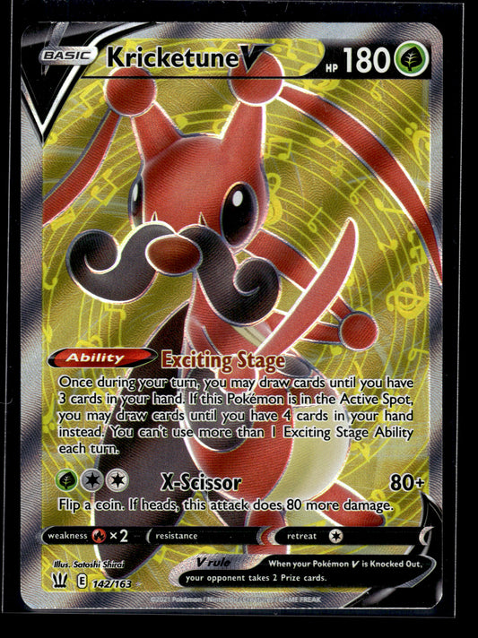 Kricketune V (Full Art) #142/163 Battle Styles VLP