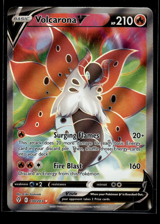 Volcarona V (Full Art) #170/203 Evolving Skies VLP