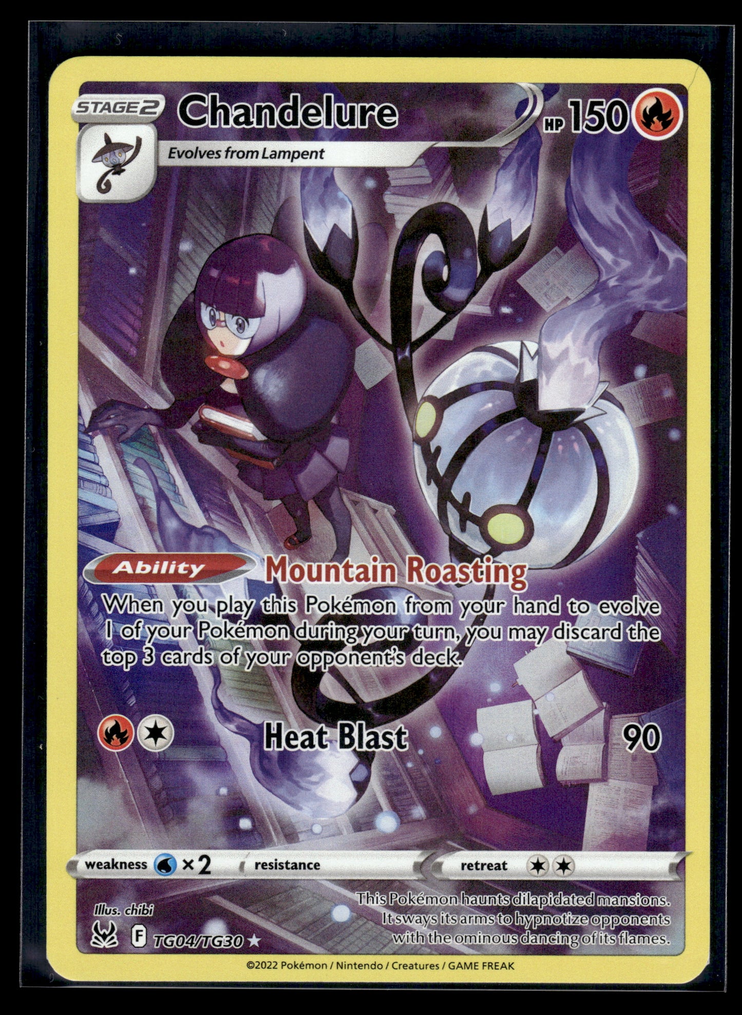 Chandelure #TG04/TG30 Lost Origin Trainer Gallery VLP