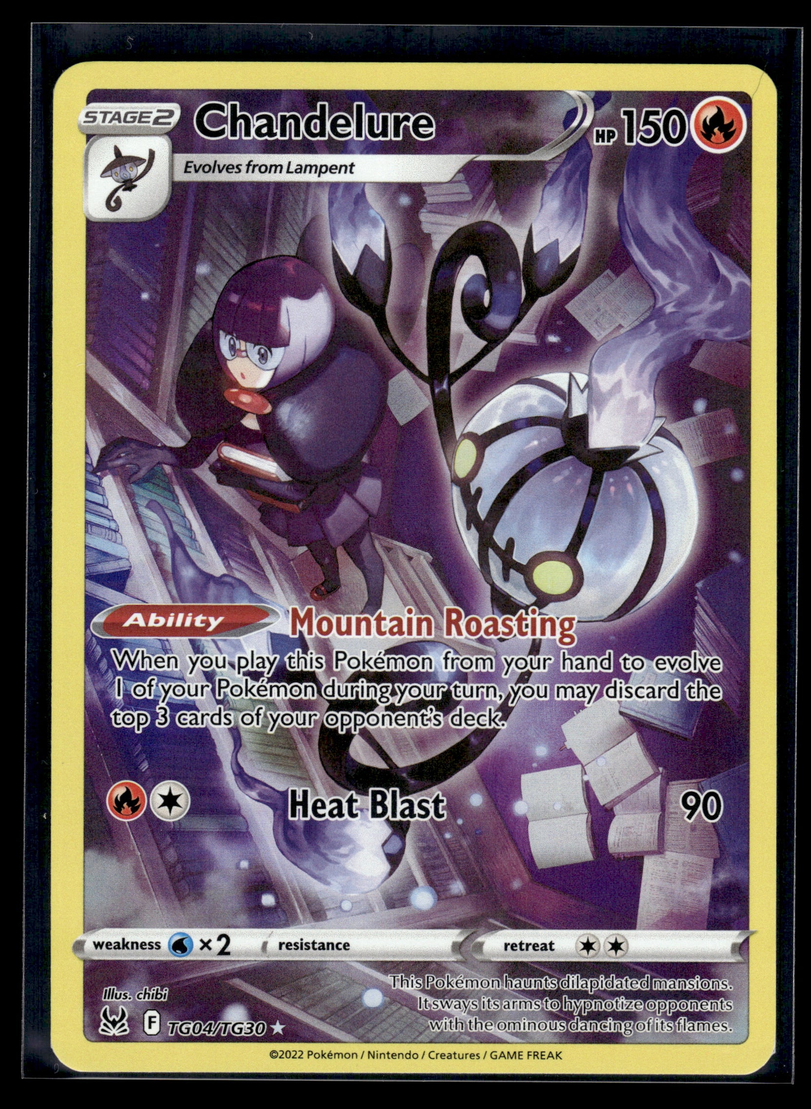 Chandelure #TG04/TG30 Lost Origin Trainer Gallery VLP