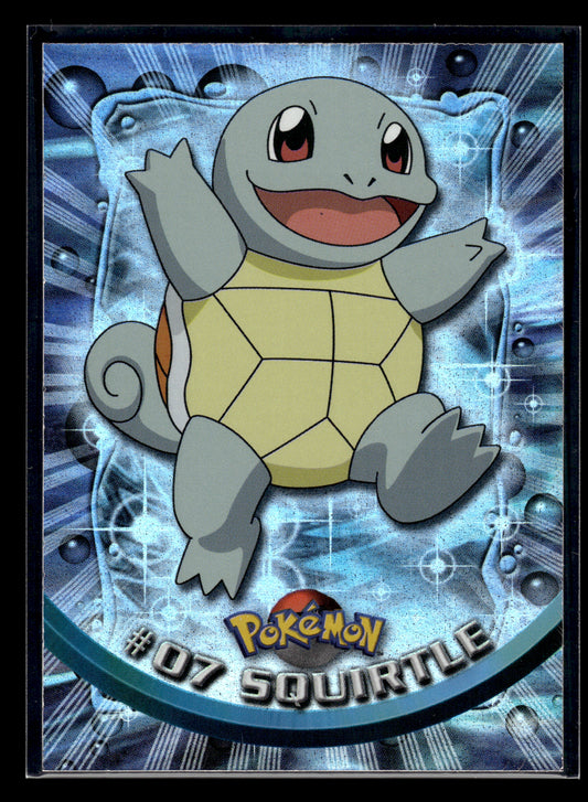 Squirtle #7 Foil 1999 Topps Pokemon TV Animation Edition Series 1 LP