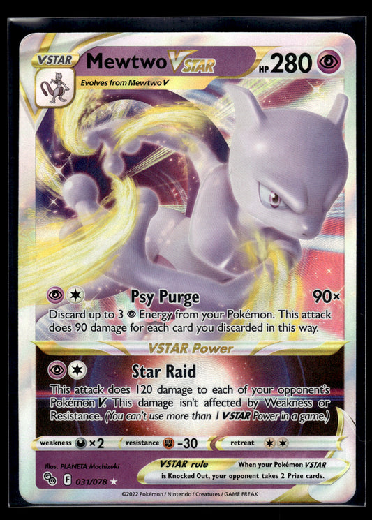 Mewtwo VSTAR #031/078 Pokemon GO VLP