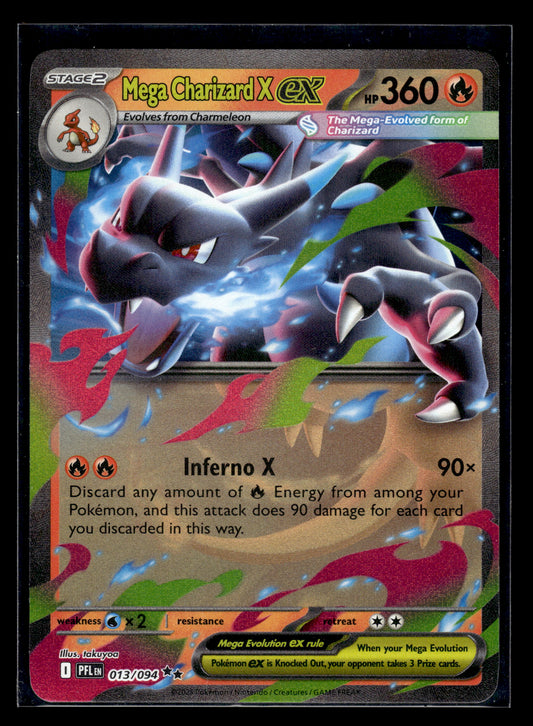 Mega Charizard X ex #013/094 Phantasmal Flames VLP