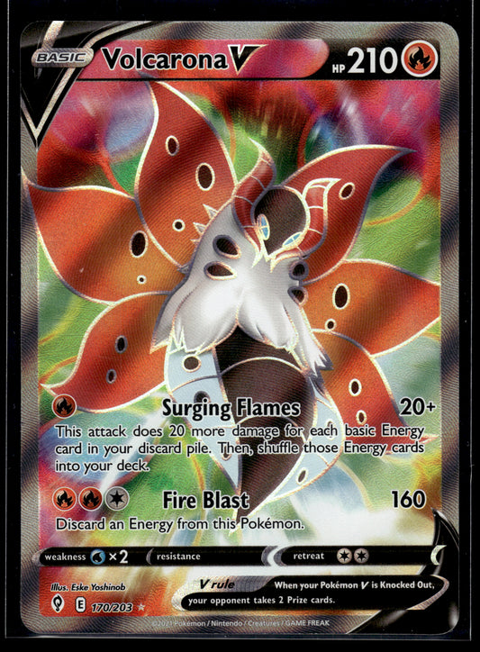 Volcarona V (Full Art) #170/203 Evolving Skies MP