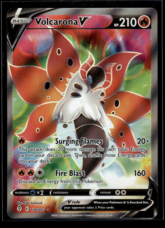 Volcarona V (Full Art) #170/203 Evolving Skies LP