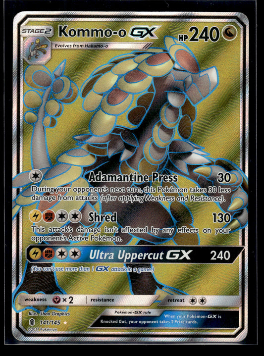 Kommo-o GX (Full Art) #141/145 Guardians Rising MP