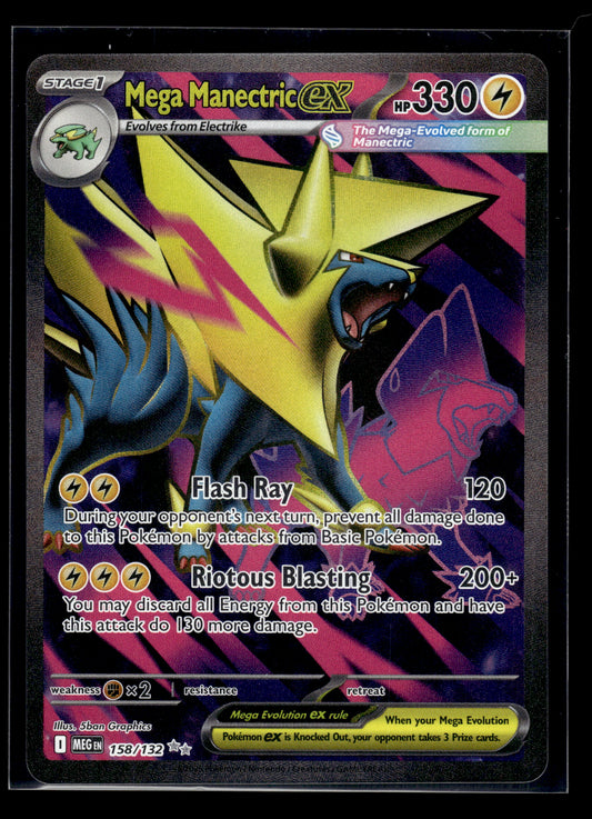 Mega Manectric ex #158/132 Mega Evolution NM
