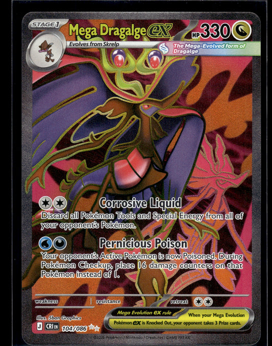 Mega Dragalge ex #104/086 Chaos Rising NM