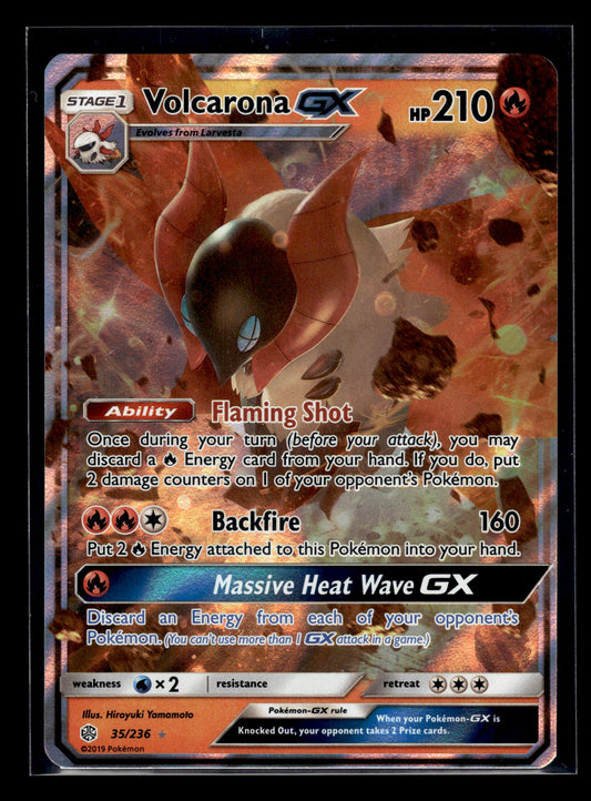Volcarona GX #35/236 Cosmic Eclipse LP