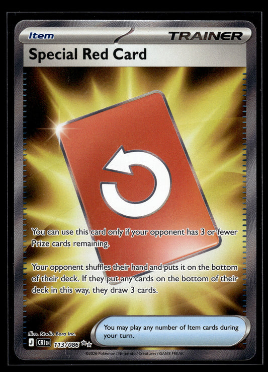 Special Red Card #113/086 Chaos Rising NM