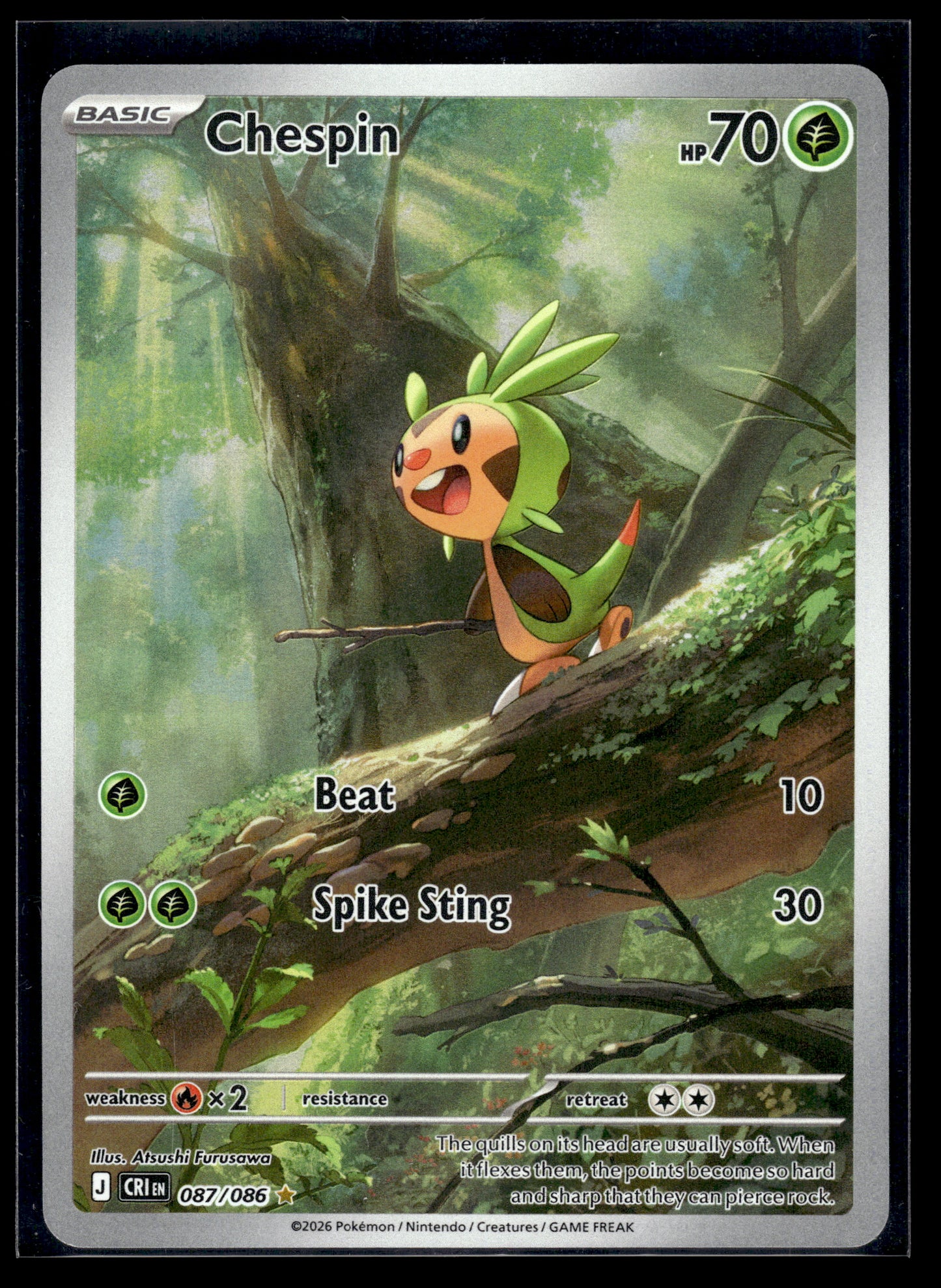 Chespin #087/086 Chaos Rising VLP