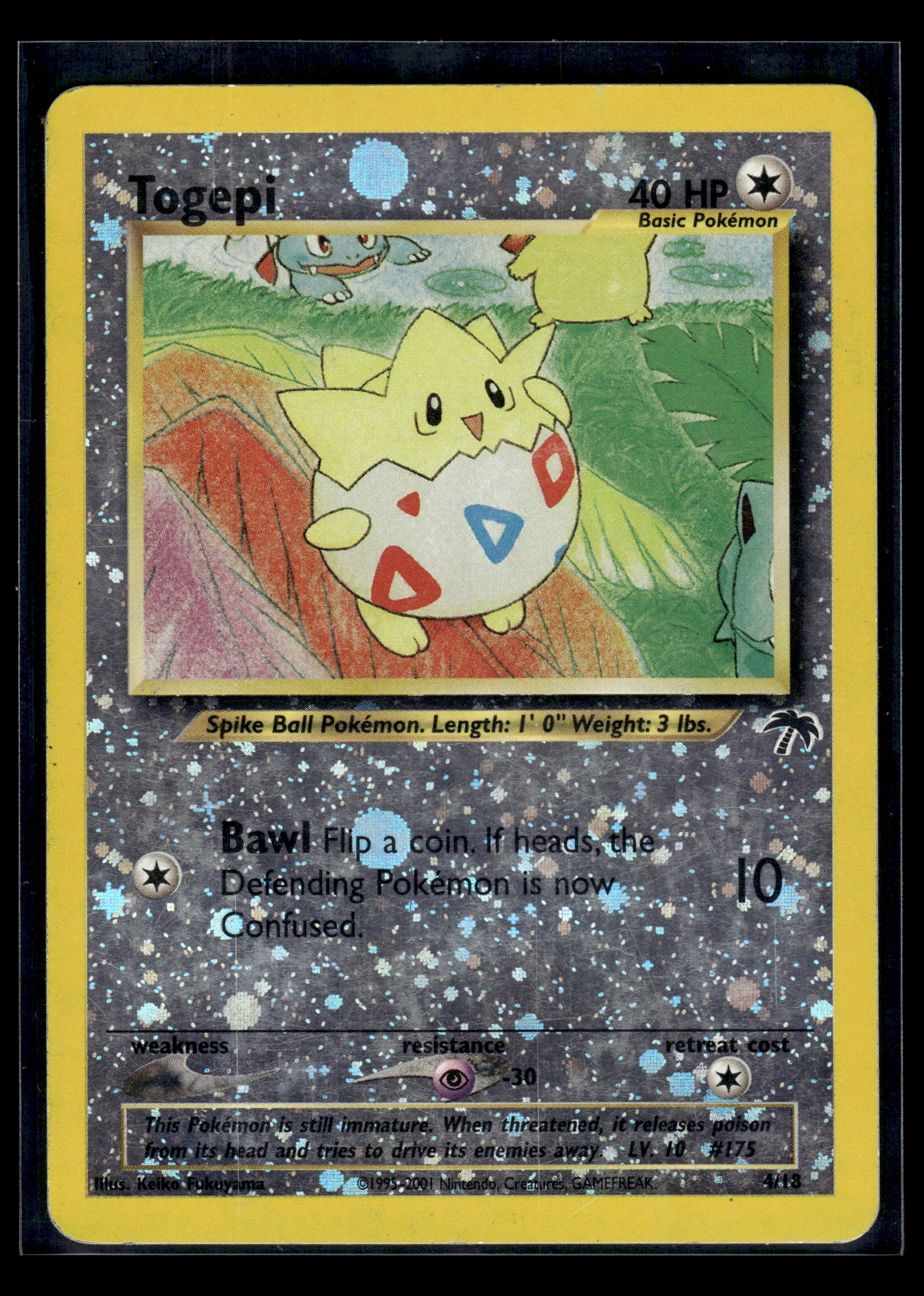 Togepi #04/18 Reverse Holo Southern Islands MP