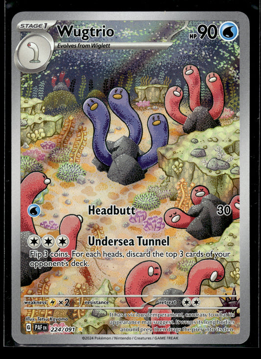 Wugtrio #224/091 Paldean Fates VLP