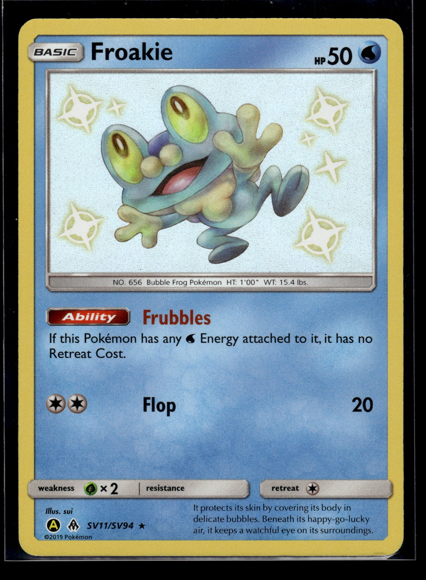 Froakie #SV11/SV94 Hidden Fates: Shiny Vault VLP