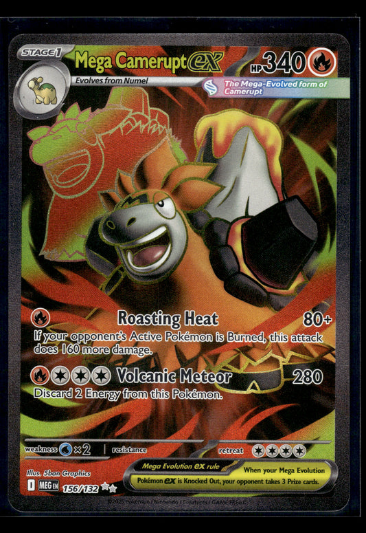 Mega Camerupt ex #156/132 Mega Evolution LP