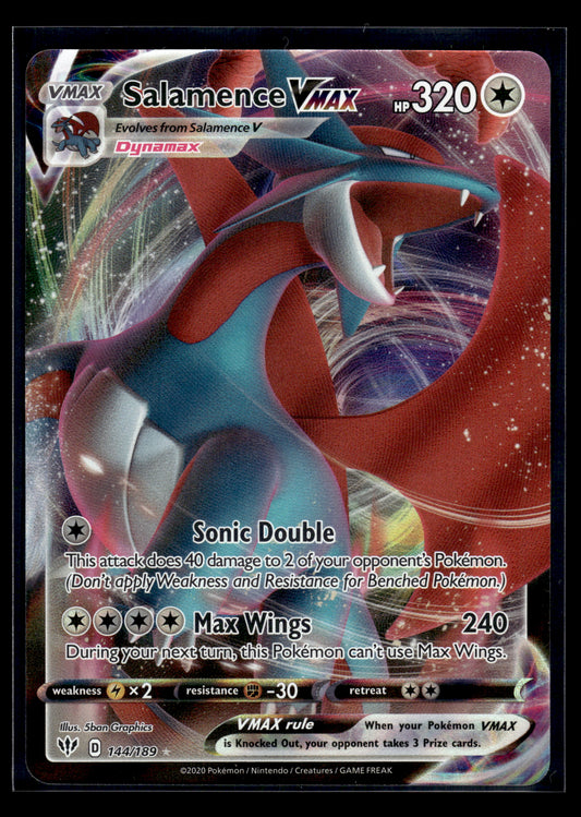 Salamence VMAX #144/189 Darkness Ablaze VLP