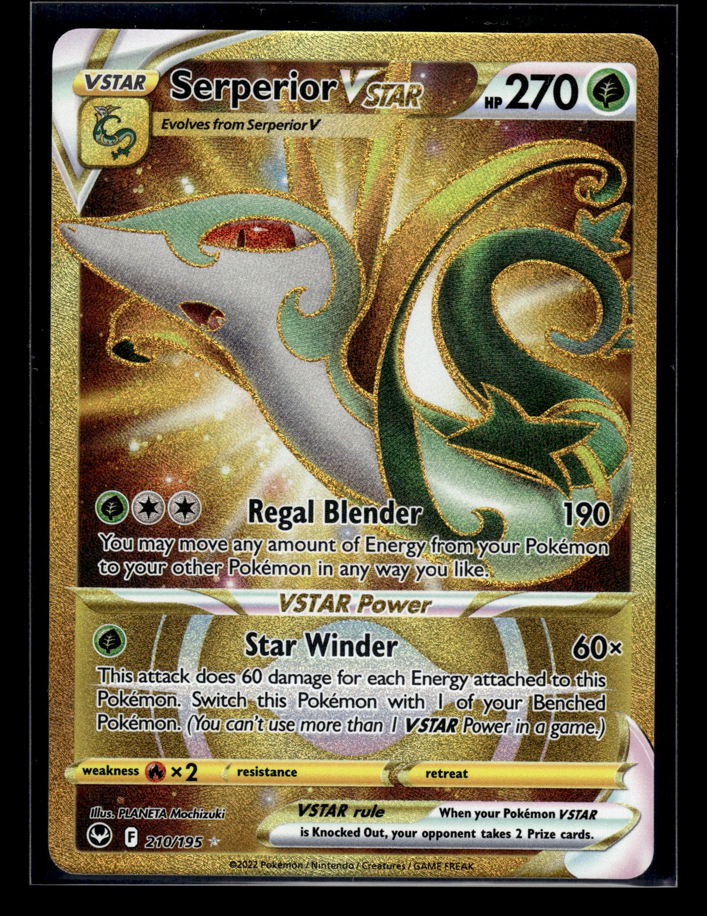Serperior VSTAR #210/195 Silver Tempest VLP