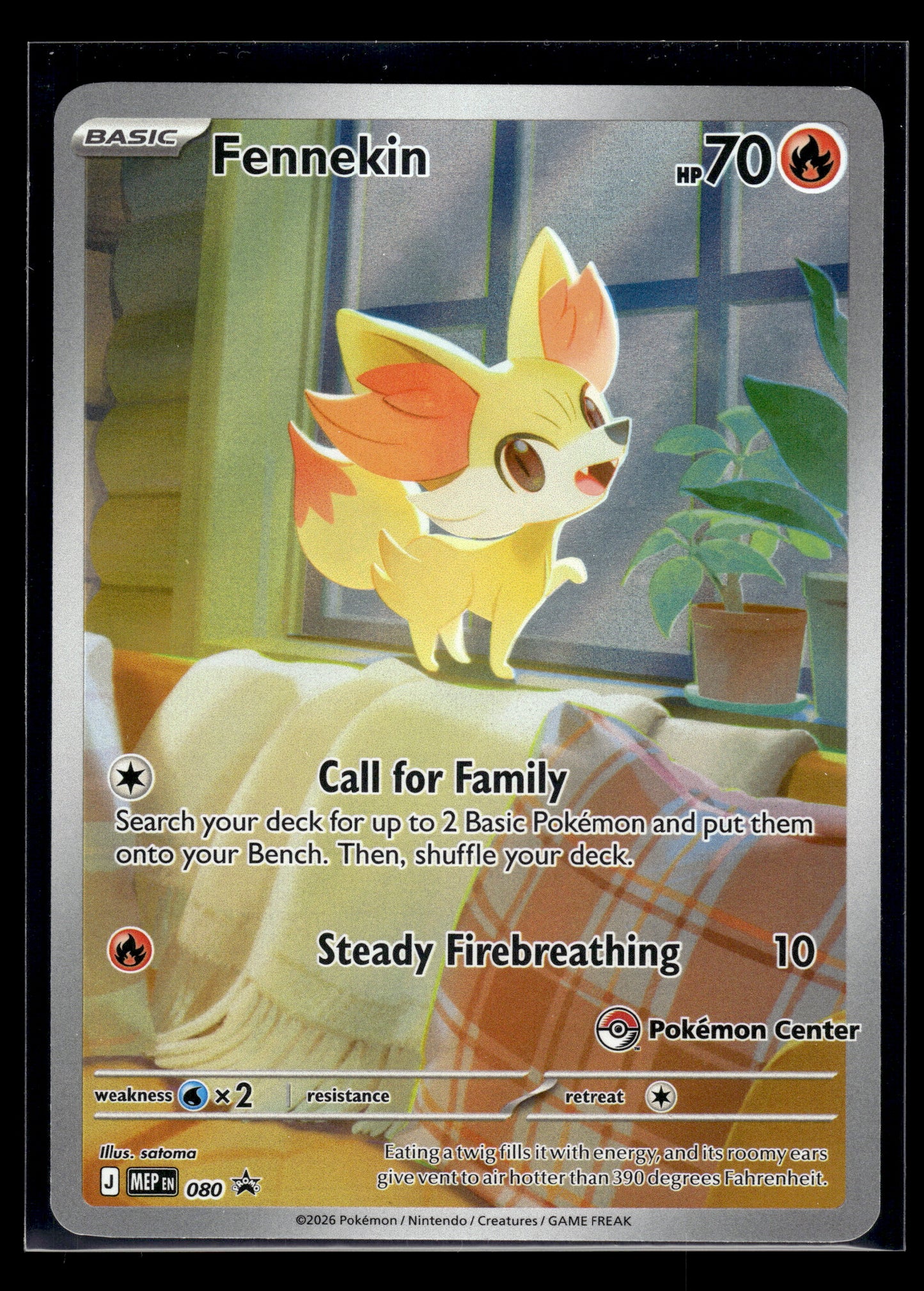 Fennekin #080 (Pokemon Center) Mega Evolution Promo LP