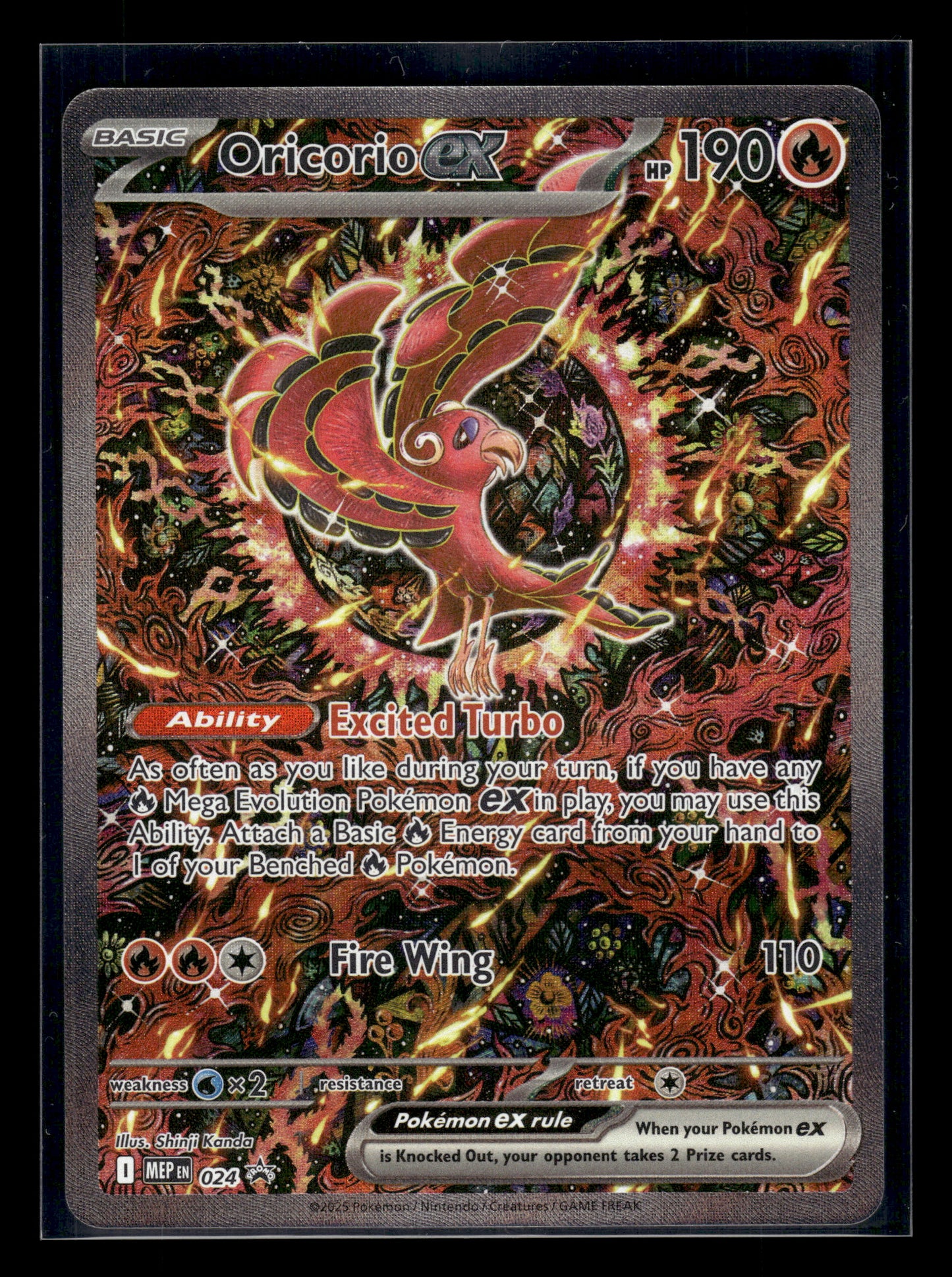 Oricorio ex #024 Mega Evolution Promo NM
