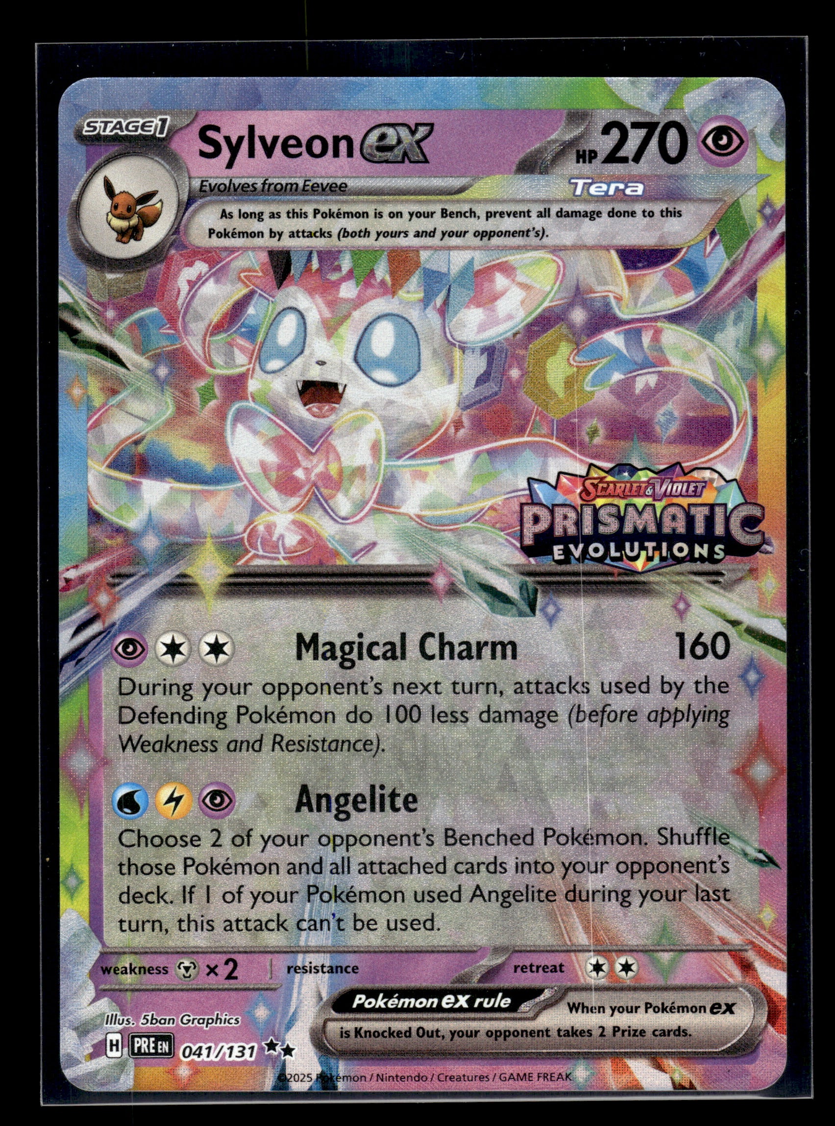 Sylveon ex #041/131 (Stamped) Miscellaneous Cards & Products NM
