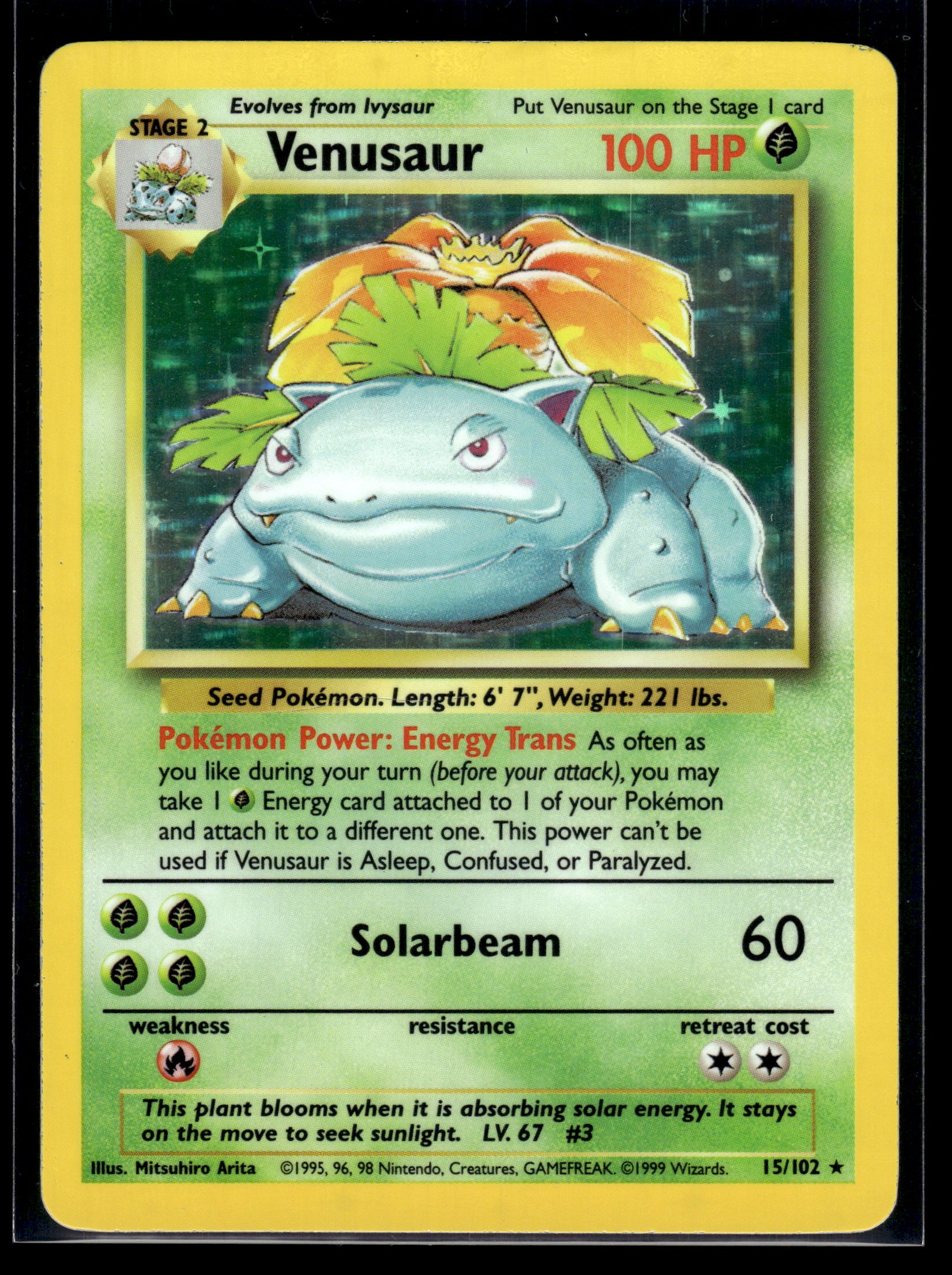 Venusaur #015/102 Base Set LP