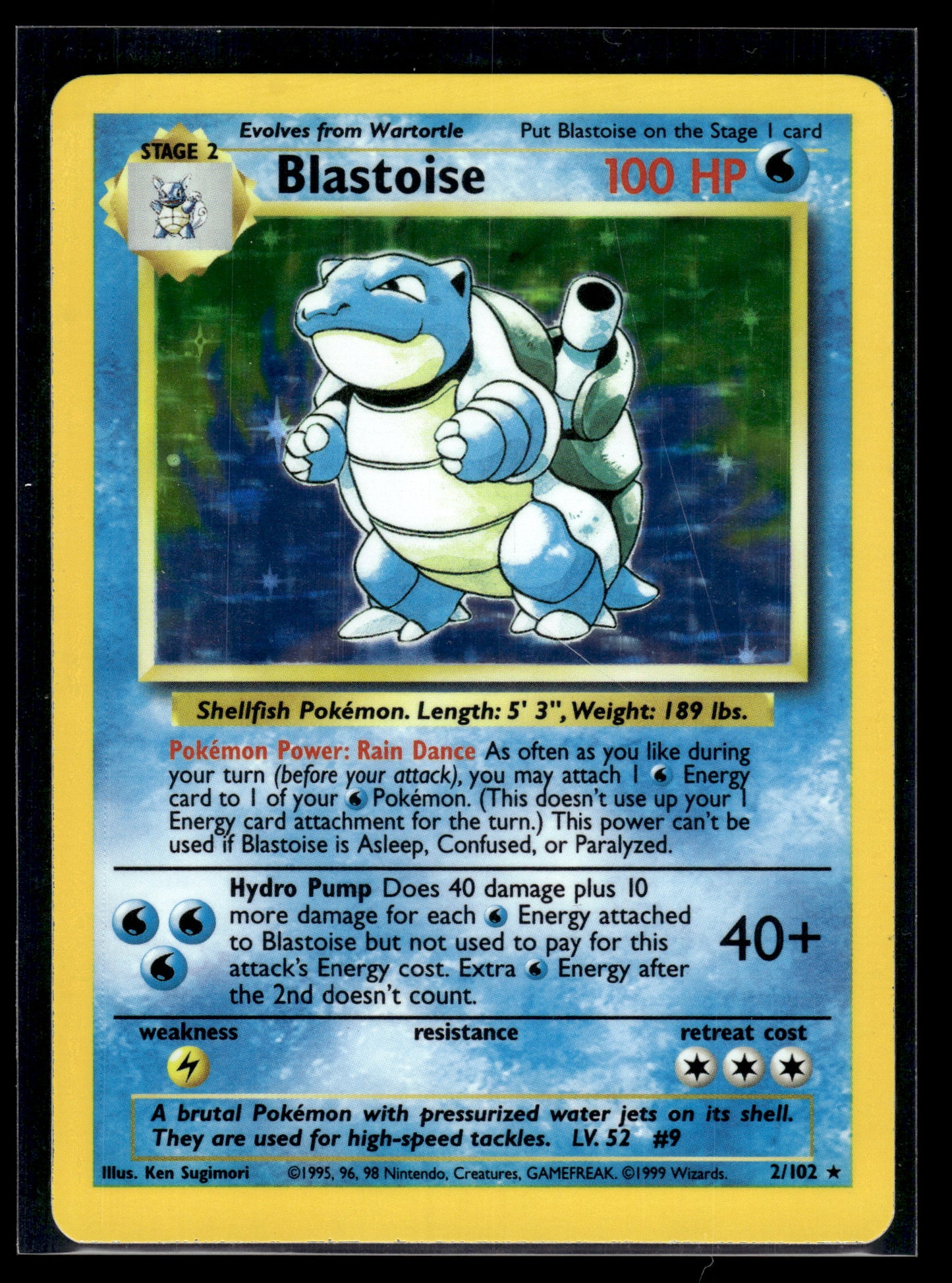 Blastoise #002/102 Base Set MP