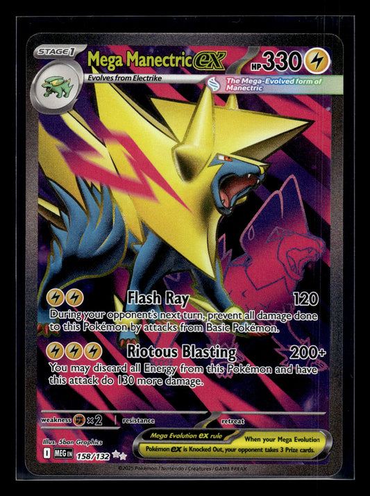 Mega Manectric ex #158/132 Mega Evolution VLP