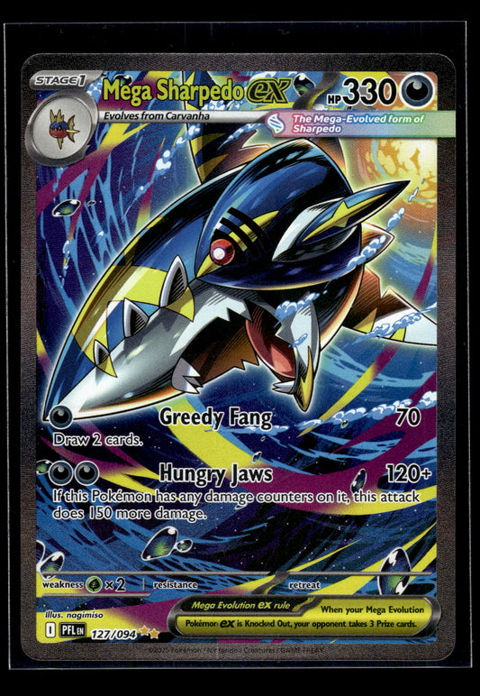 Mega Sharpedo ex #127/094 Phantasmal Flames VLP