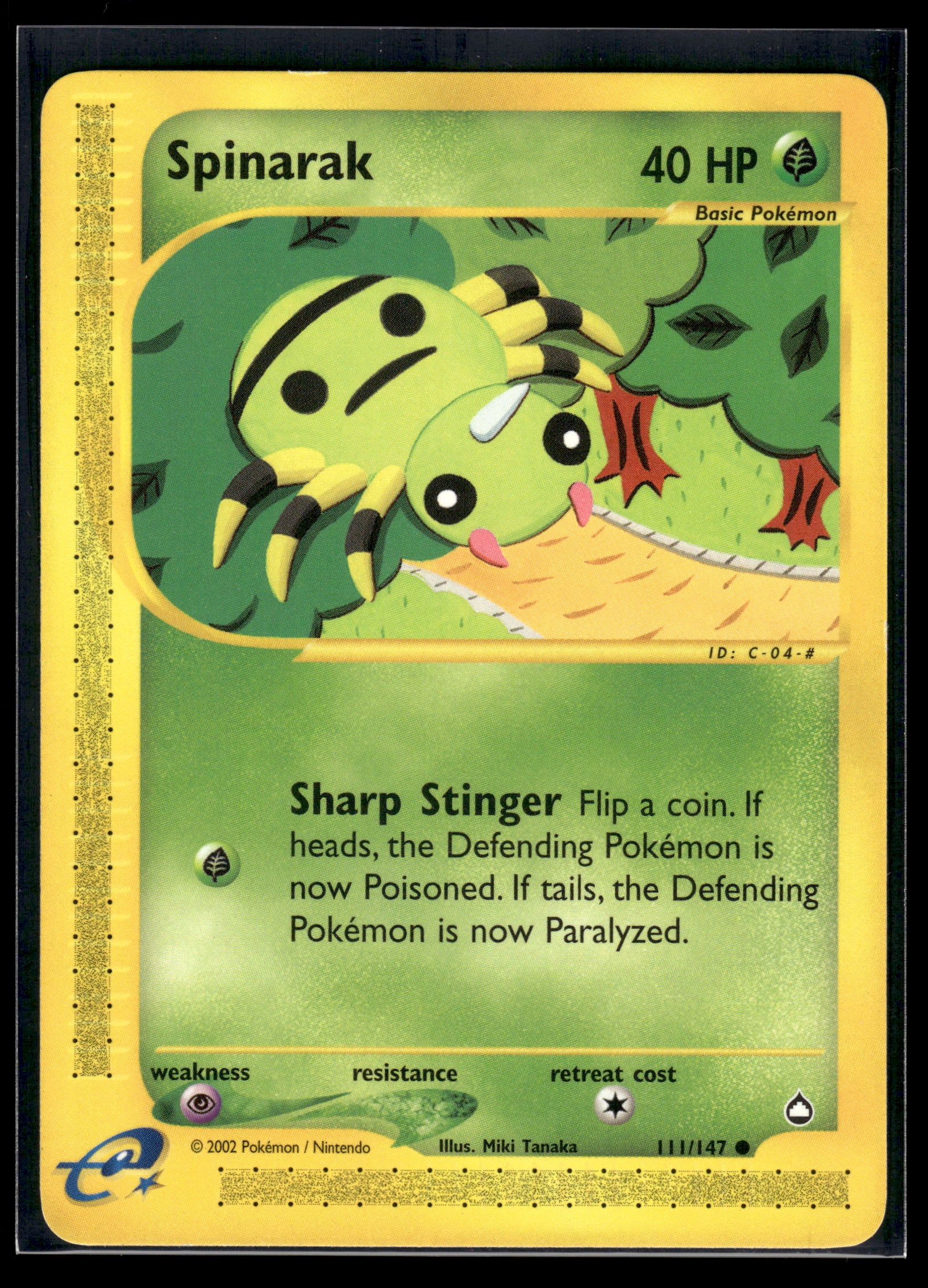Spinarak #111/147 Aquapolis LP