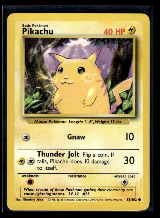 Pikachu #058/102 Base Set LP