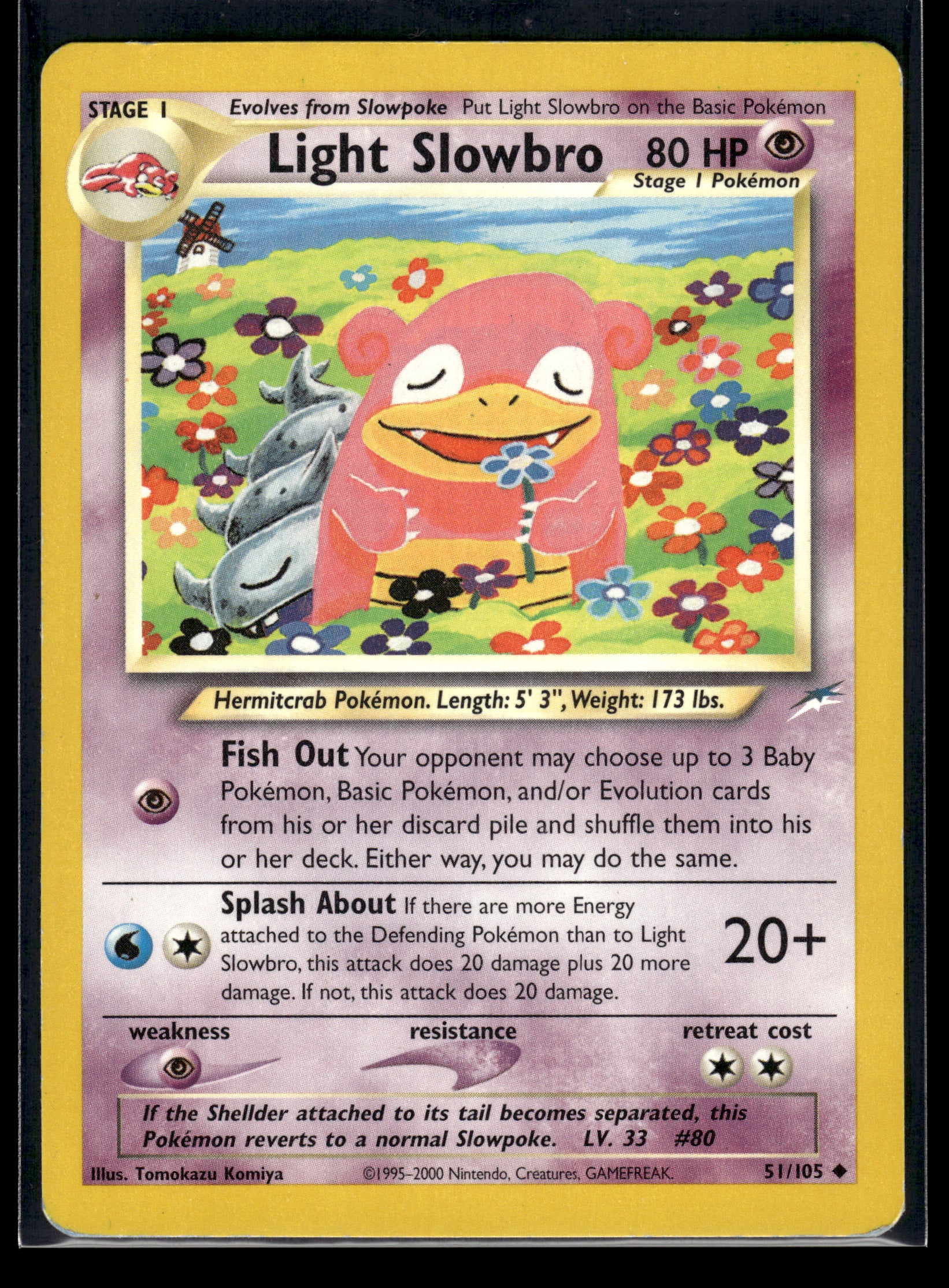 Light Slowbro #051/105 Neo Destiny MP