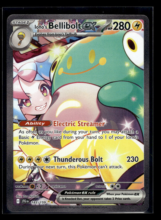 Iono's Bellibolt ex #183/159 Journey Together VLP