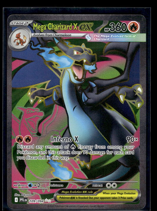 Mega Charizard X ex #109/094 Phantasmal Flames NM