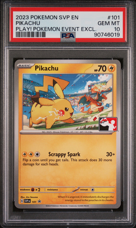 PSA 10 Pikachu #101 Play! Pokemon Event Excl.