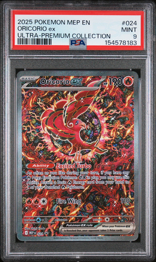PSA 9 Oricorio Ex #024 UPC Promo